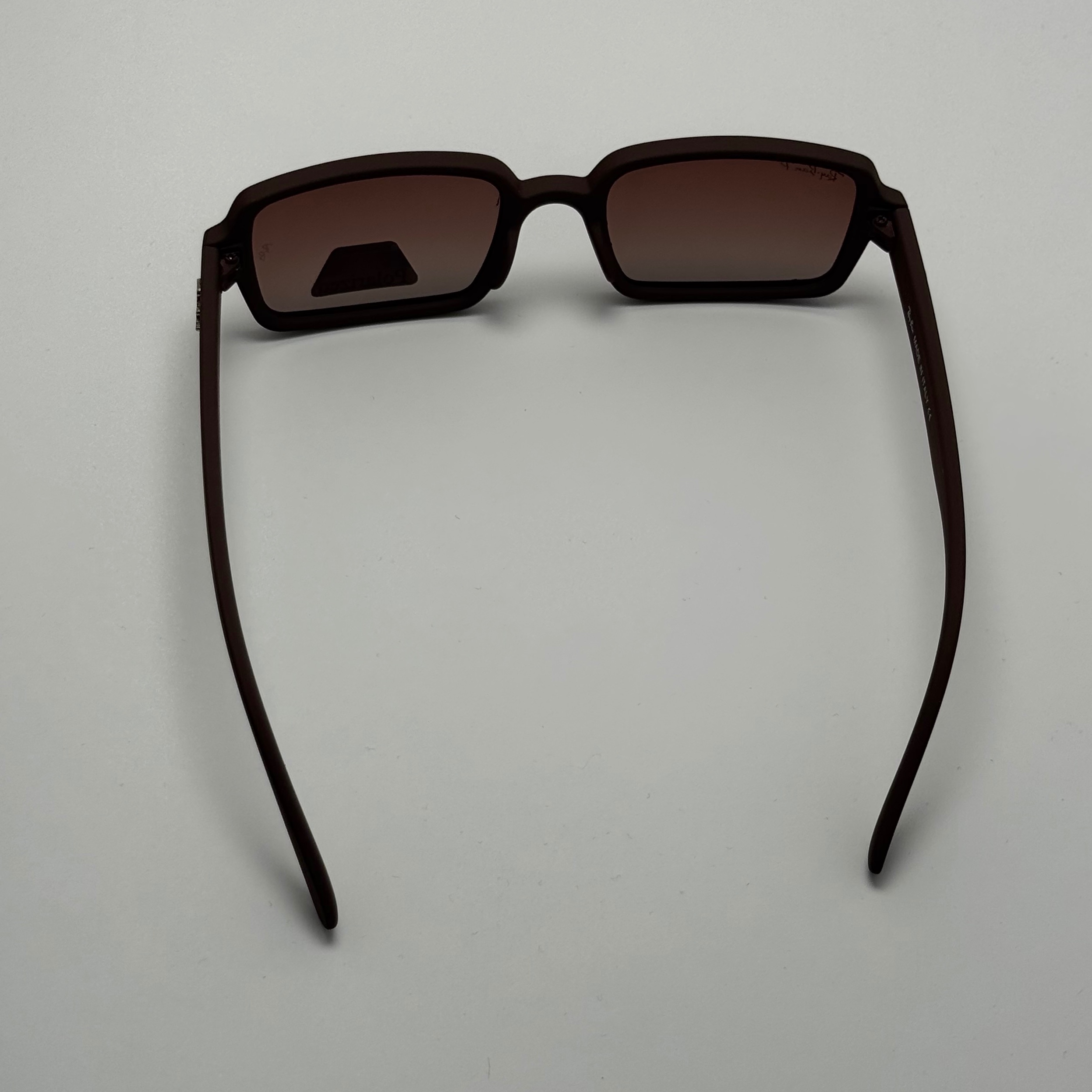عینک آفتابی پلاریزه ریبن مستطیلی قهوه ای کد rayban RB 2201 (ارسال رایگان)