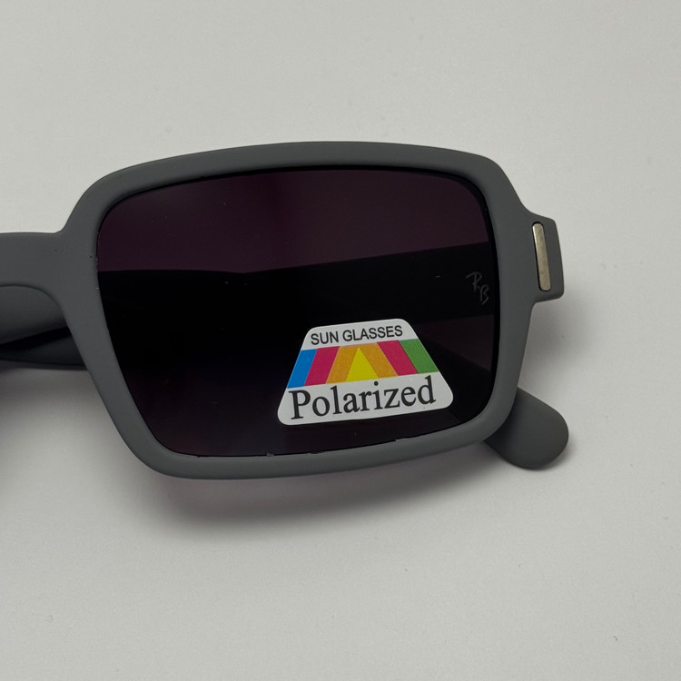 عینک آفتابی پلاریزه ریبن مستطیلی طوسی کد rayban RB 2201 (ارسال رایگان)