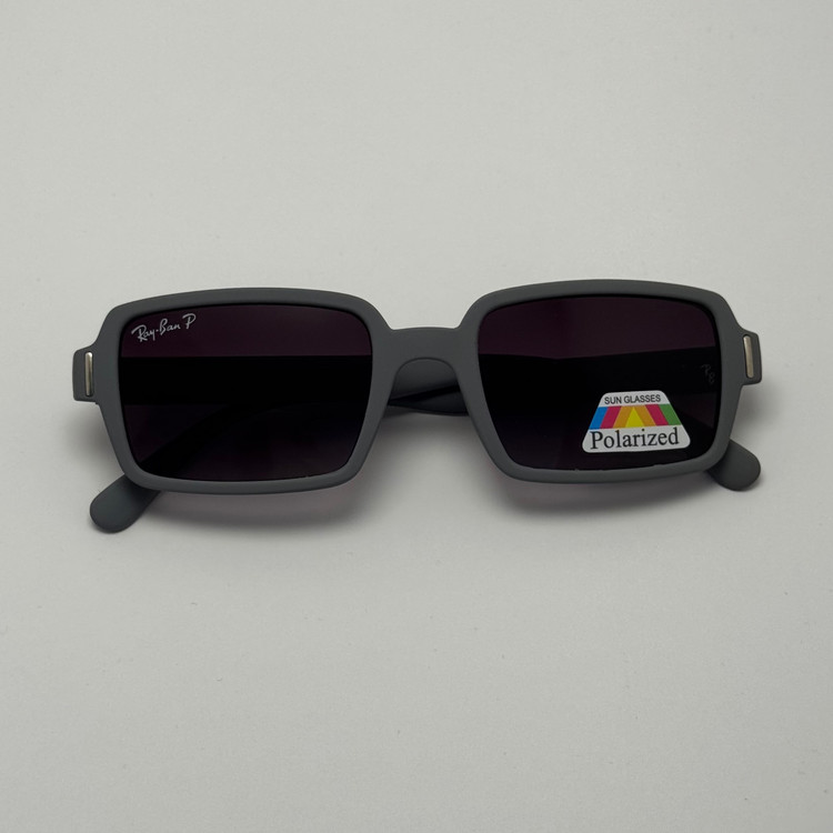 عینک آفتابی پلاریزه ریبن مستطیلی طوسی کد rayban RB 2201 (ارسال رایگان)