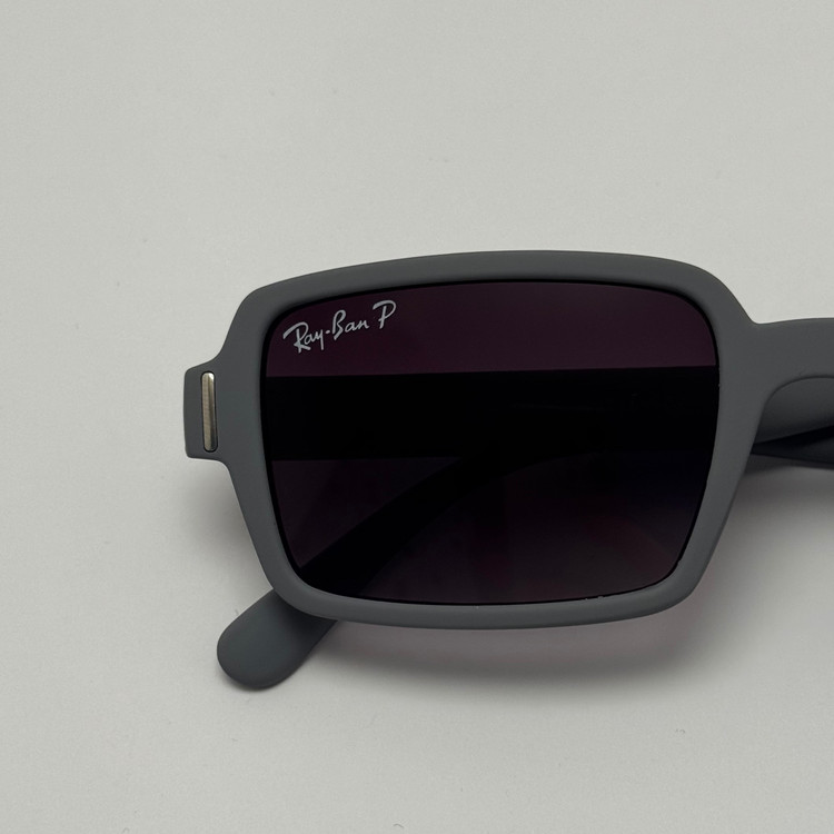 عینک آفتابی پلاریزه ریبن مستطیلی طوسی کد rayban RB 2201 (ارسال رایگان)