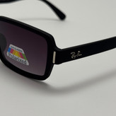 عینک آفتابی پلاریزه ریبن مستطیلی تمام مشکی کد rayban RB 2201 (ارسال رایگان)