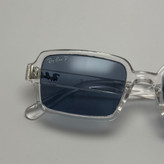 عینک آفتابی و شب پلاریزه ریبن مستطیلی آبی کد rayban RB 2201 (ارسال رایگان)