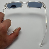 عینک آفتابی و شب پلاریزه ریبن مستطیلی آبی کد rayban RB 2201 (ارسال رایگان)