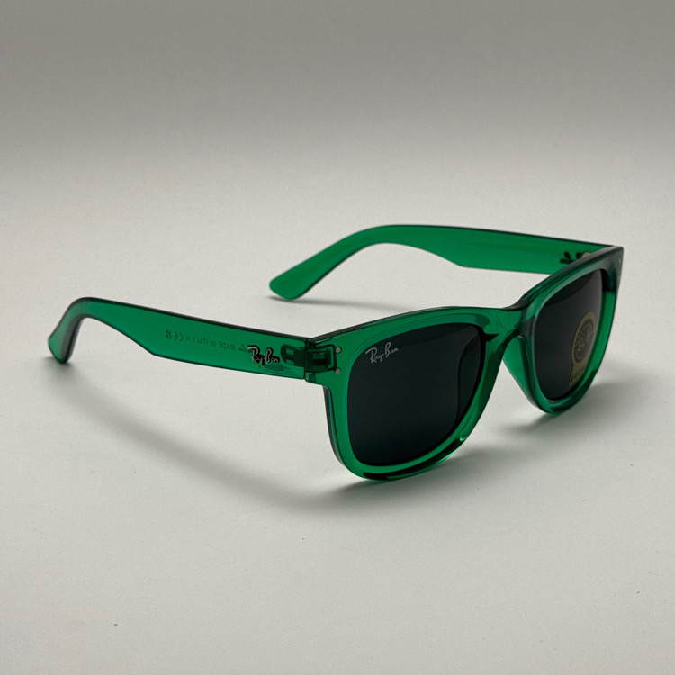 عینک آفتابی ریبن ویفرر شیشه سنگ سبز به همراه پک کامل ریبن Rayban WAYFARER RB 0502S (ارسال رایگان)