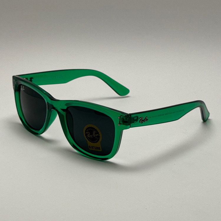 عینک آفتابی ریبن ویفرر شیشه سنگ سبز به همراه پک کامل ریبن Rayban WAYFARER RB 0502S (ارسال رایگان)