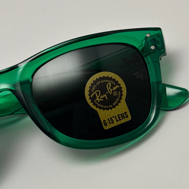 عینک آفتابی ریبن ویفرر شیشه سنگ سبز به همراه پک کامل ریبن Rayban WAYFARER RB 0502S (ارسال رایگان)
