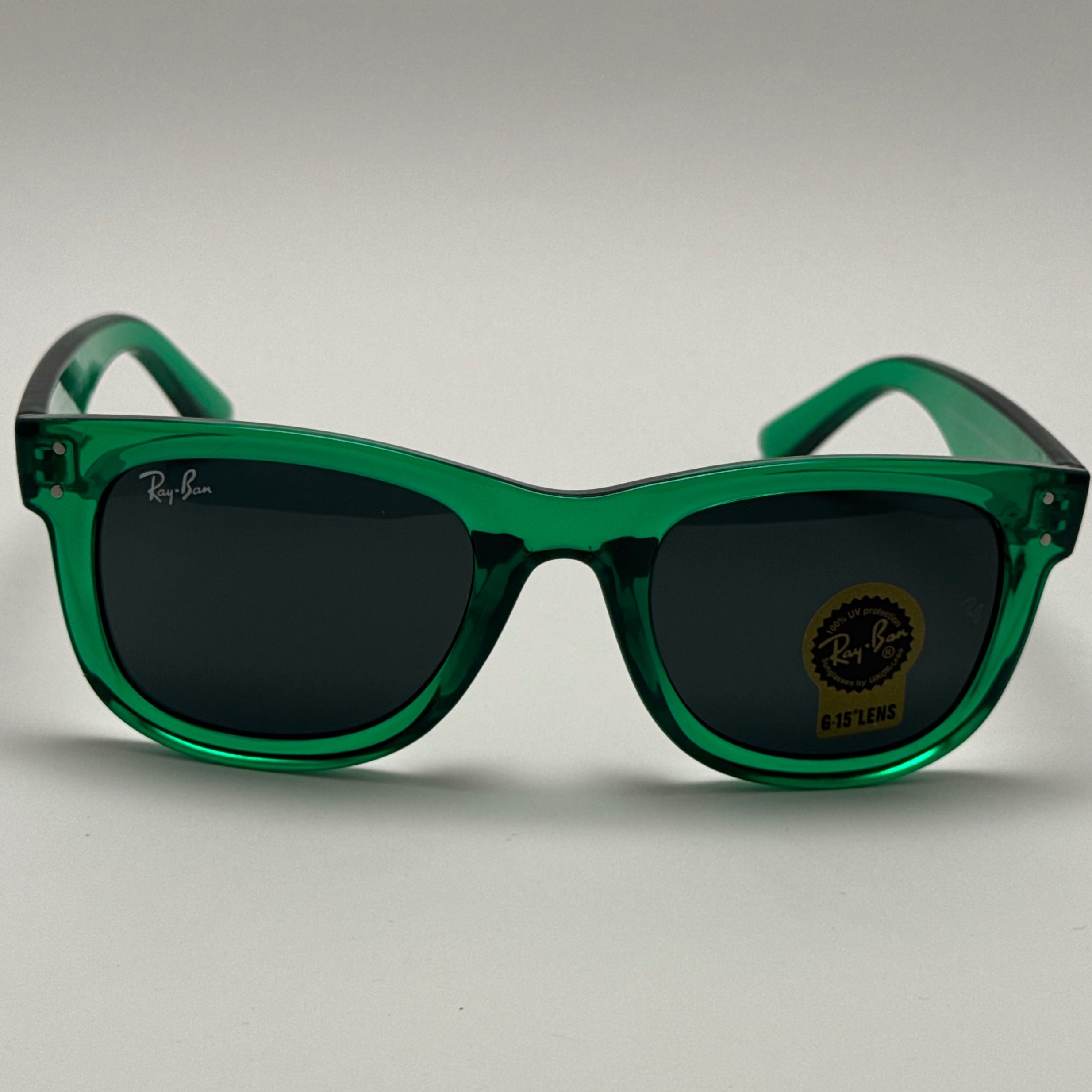 عینک آفتابی ریبن ویفرر شیشه سنگ سبز به همراه پک کامل ریبن Rayban WAYFARER RB 0502S (ارسال رایگان)