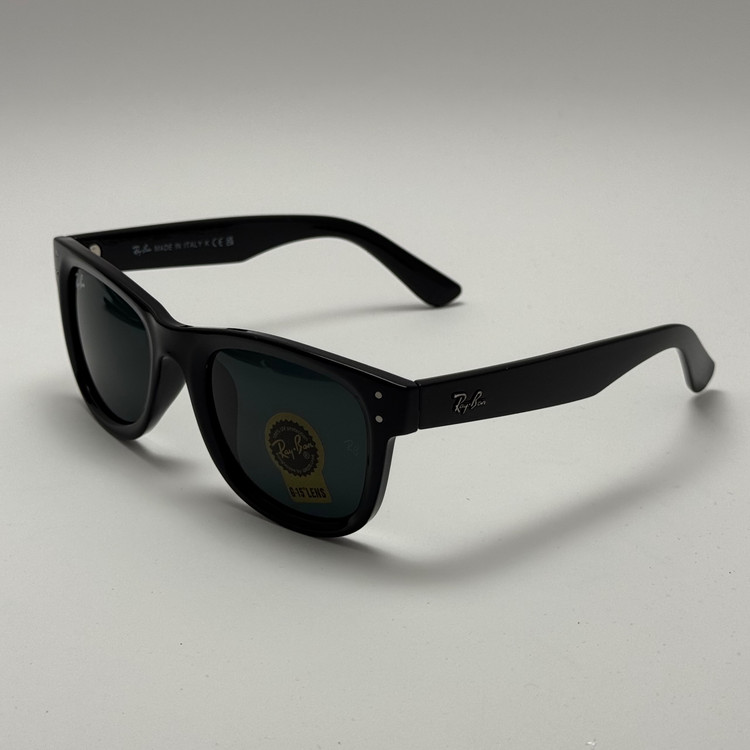 عینک آفتابی ریبن ویفرر شیشه سنگ تمام مشکی به همراه پک کامل ریبن Rayban WAYFARER RB 0502S (ارسال رایگان)