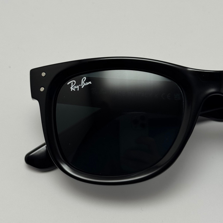 عینک آفتابی ریبن ویفرر شیشه سنگ تمام مشکی به همراه پک کامل ریبن Rayban WAYFARER RB 0502S (ارسال رایگان)