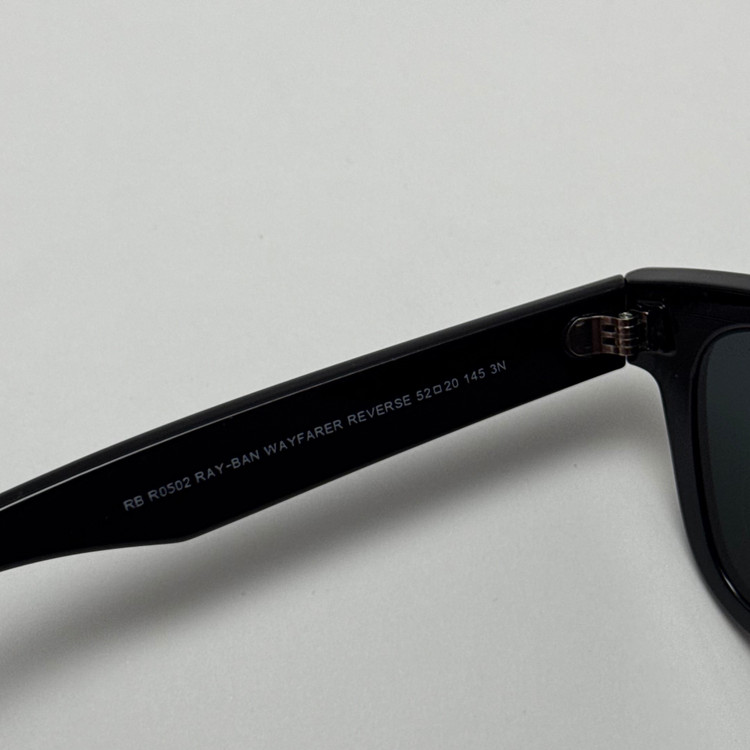 عینک آفتابی ریبن ویفرر شیشه سنگ تمام مشکی به همراه پک کامل ریبن Rayban WAYFARER RB 0502S (ارسال رایگان)