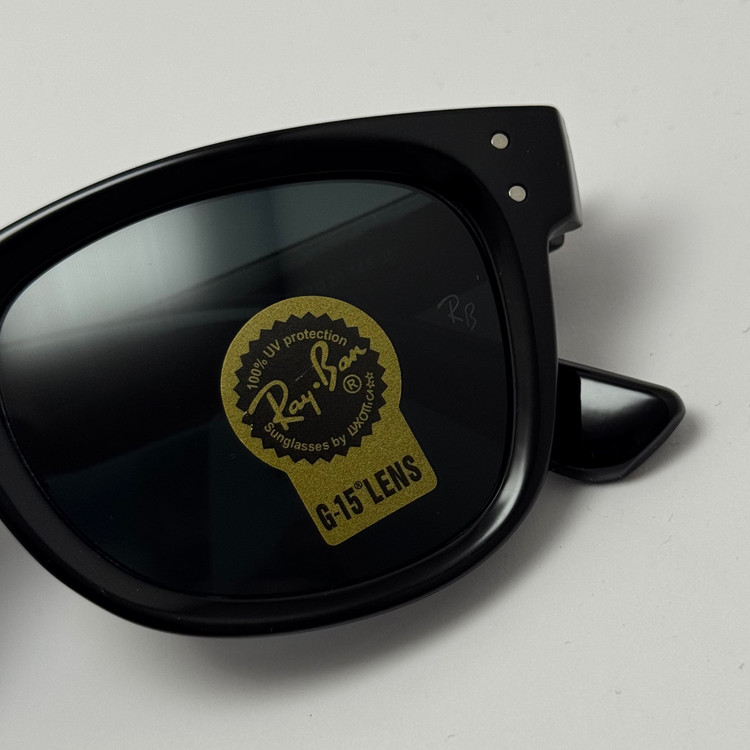 عینک آفتابی ریبن ویفرر شیشه سنگ تمام مشکی به همراه پک کامل ریبن Rayban WAYFARER RB 0502S (ارسال رایگان)