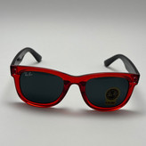 عینک آفتابی ریبن ویفرر شیشه سنگ مشکی قرمز به همراه پک کامل ریبن Rayban WAYFARER RB 0502S (ارسال رایگان)