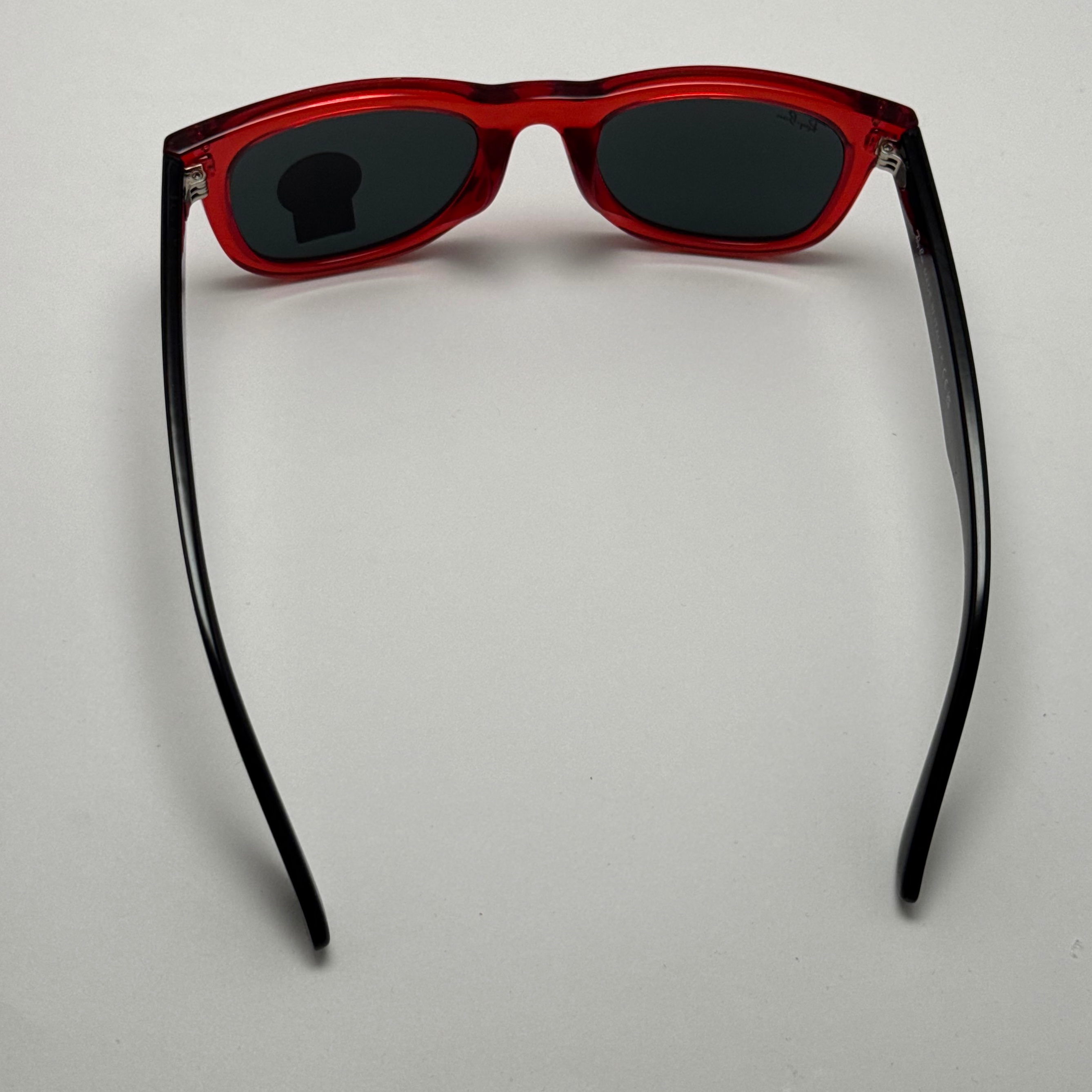 عینک آفتابی ریبن ویفرر شیشه سنگ مشکی قرمز به همراه پک کامل ریبن Rayban WAYFARER RB 0502S (ارسال رایگان)