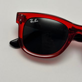عینک آفتابی ریبن ویفرر شیشه سنگ مشکی قرمز به همراه پک کامل ریبن Rayban WAYFARER RB 0502S (ارسال رایگان)