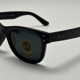 عینک آفتابی ریبن ویفرر شیشه سنگ مشکی مات به همراه پک کامل ریبن Rayban WAYFARER RB 0502S