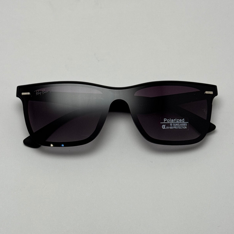 عینک آفتابی پلاریزه ریبن rayban تمام مشکی کد p2222 (ارسال رایگان)