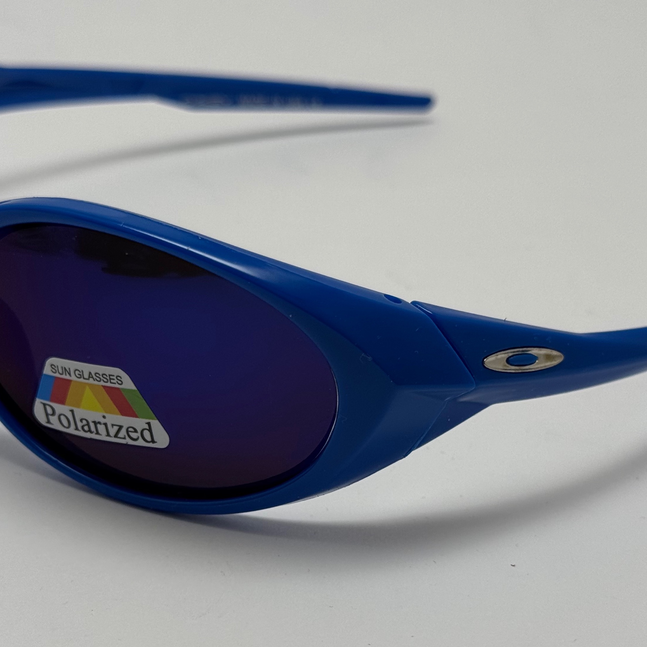 عینک آفتابی پلاریزه اوکلی مدل Oakley Eye Jacket Redux بیضی آبی (ارسال رایگان)
