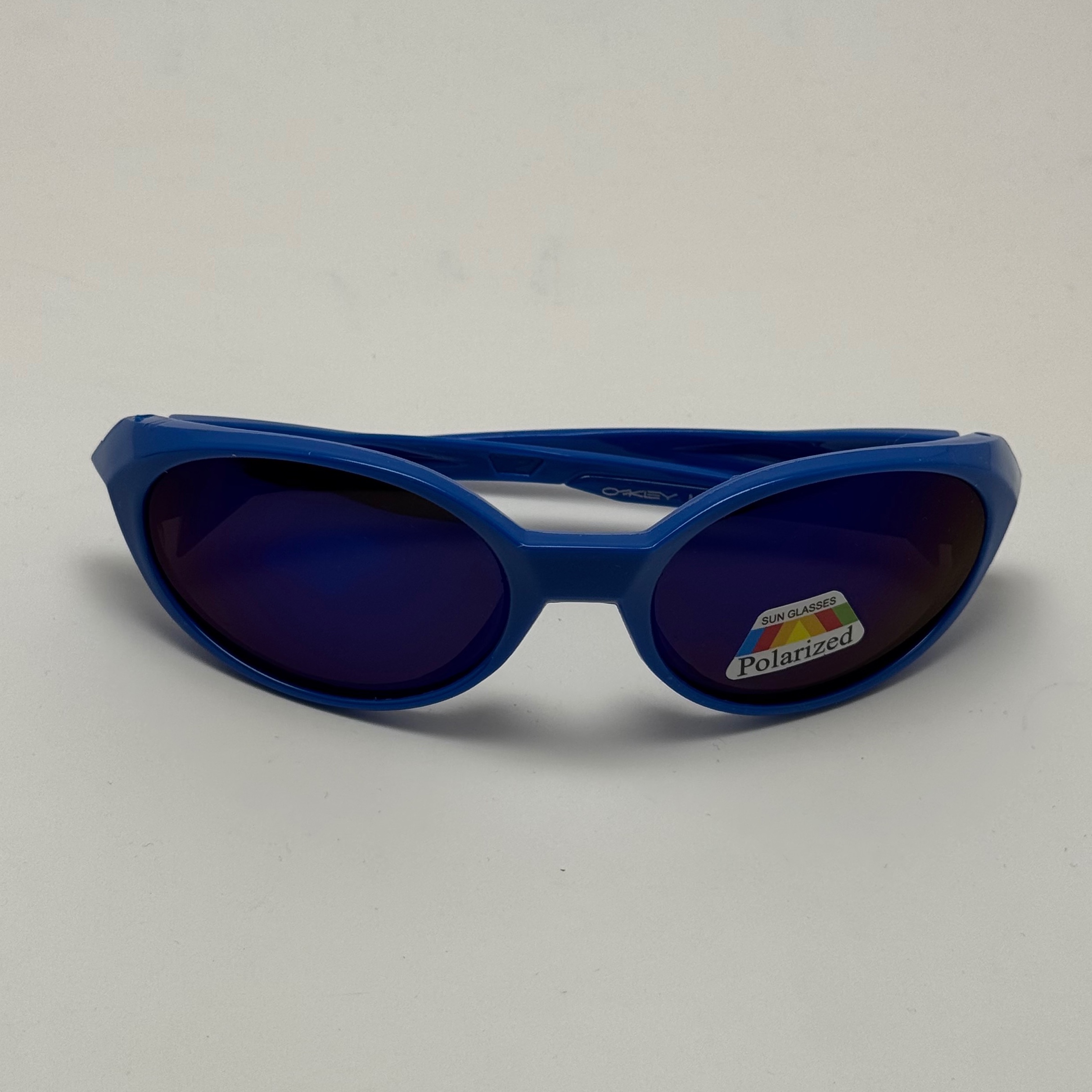 عینک آفتابی پلاریزه اوکلی مدل Oakley Eye Jacket Redux بیضی آبی (ارسال رایگان)