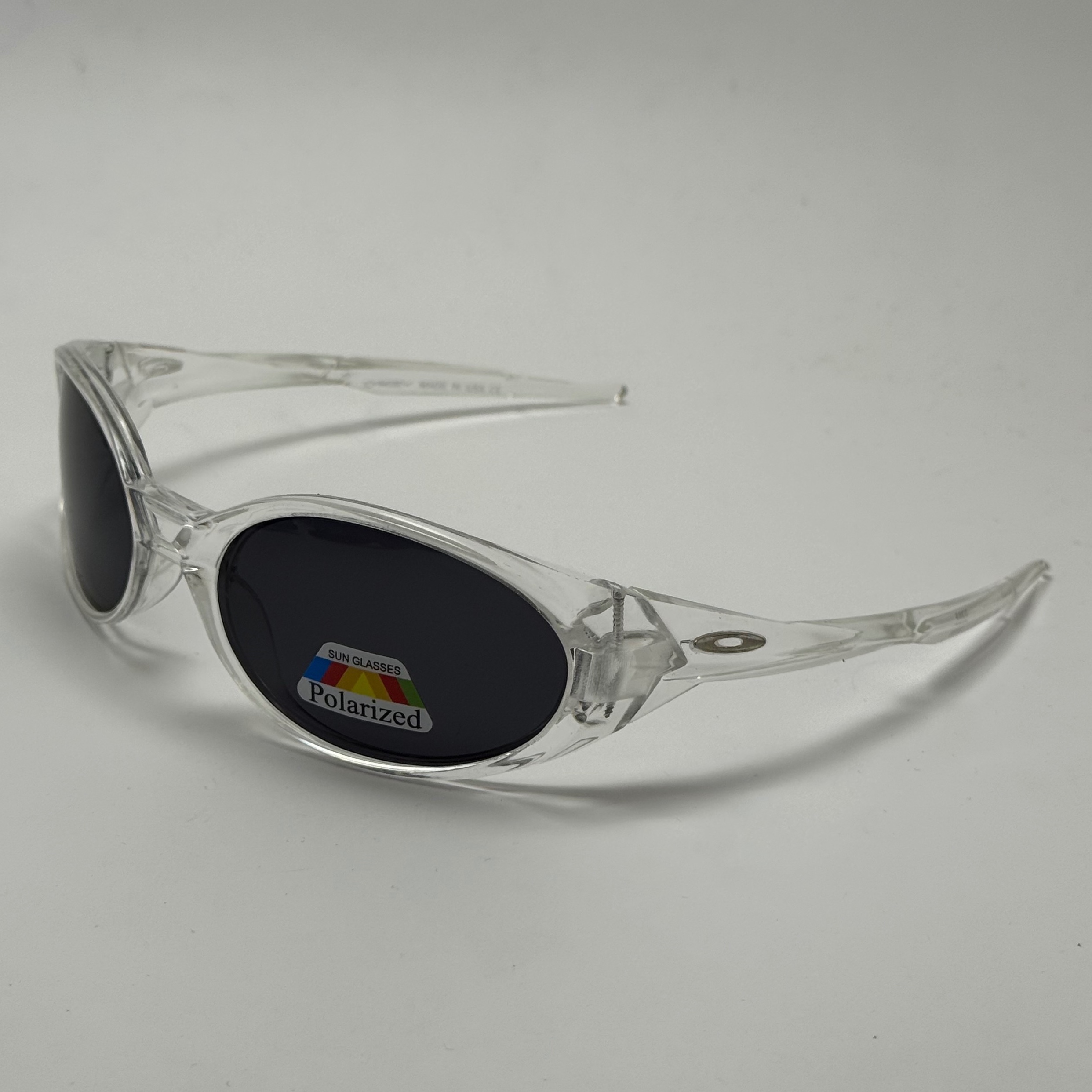 عینک آفتابی پلاریزه اوکلی مدل Oakley Eye Jacket Redux بیضی کریستالی مشکی (ارسال رایگان)