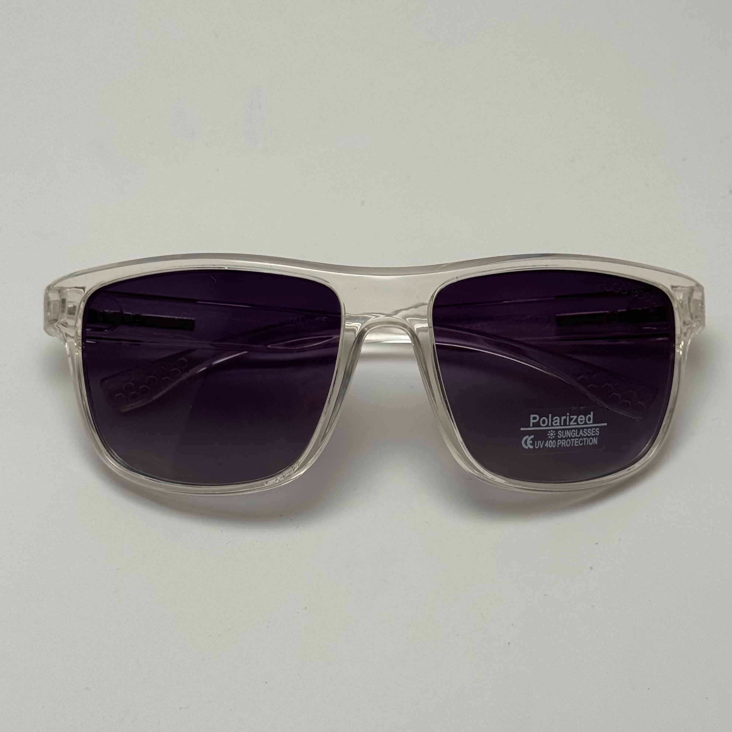 عینک آفتابی پلاریزه هوگو باس HUGO BOSS کریستالی مشکی کد 2205 - عینک رانندگی (ارسال رایگان)