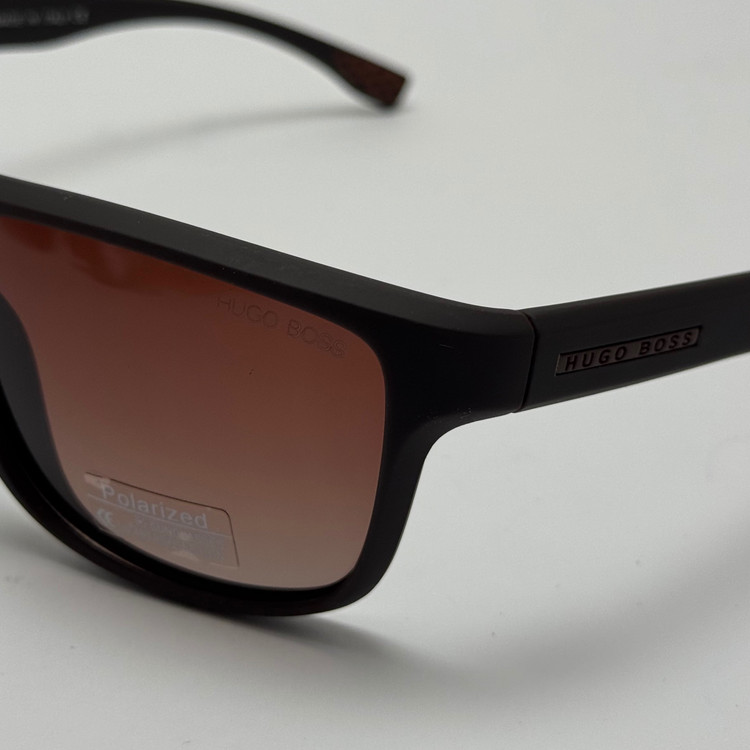 عینک آفتابی پلاریزه هوگو باس HUGO BOSS قهوه ای کد 2205 - عینک رانندگی (ارسال رایگان)