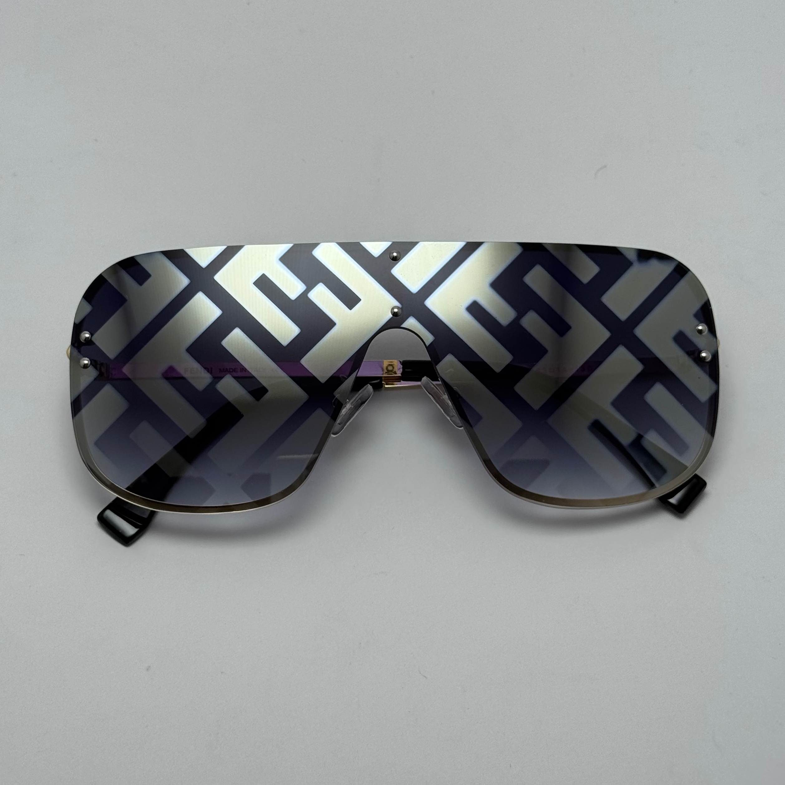 عینک آفتابی فریم لس فندی FENDI مشکی کد 1 (ارسال رایگان)