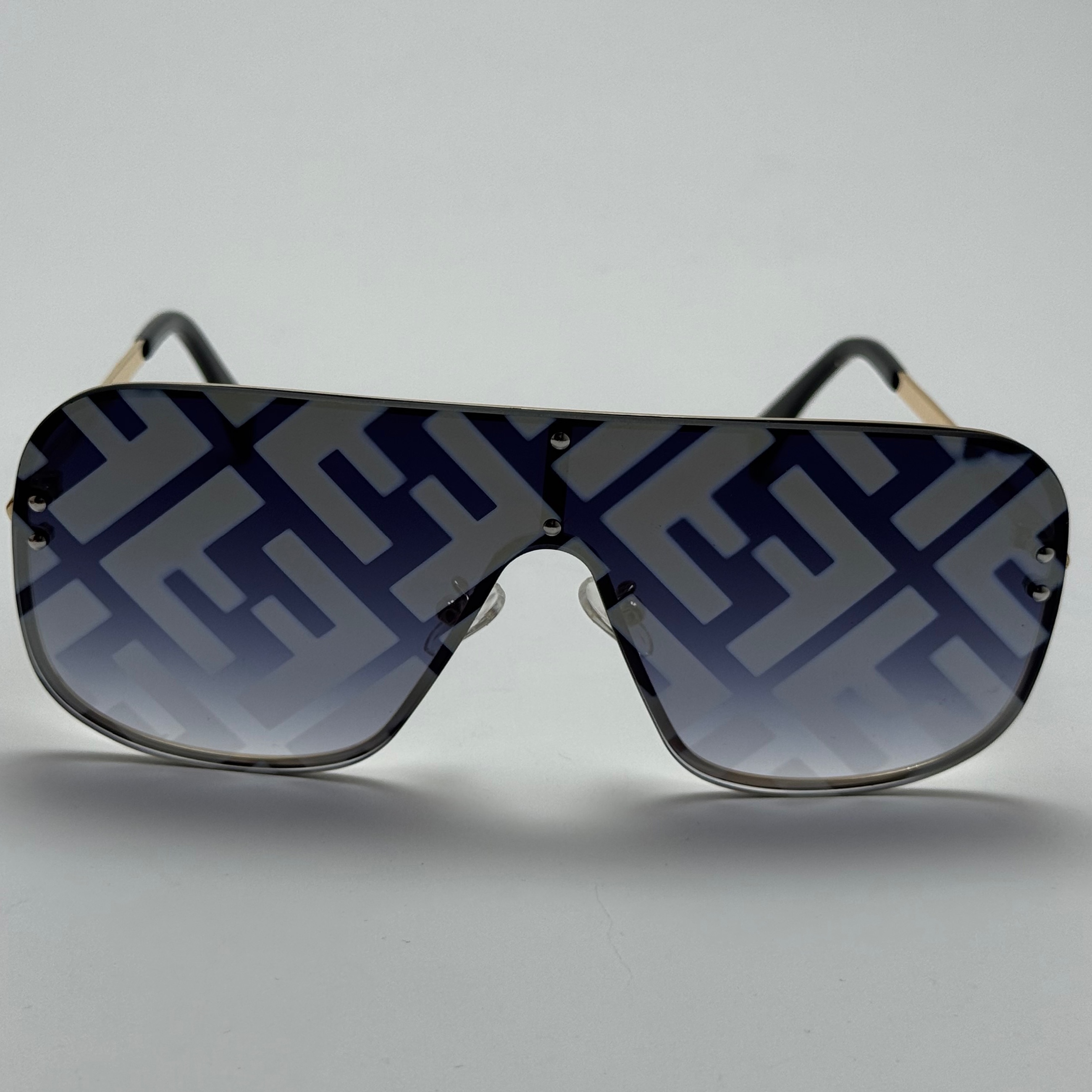 عینک آفتابی فریم لس فندی FENDI مشکی کد 1 (ارسال رایگان)