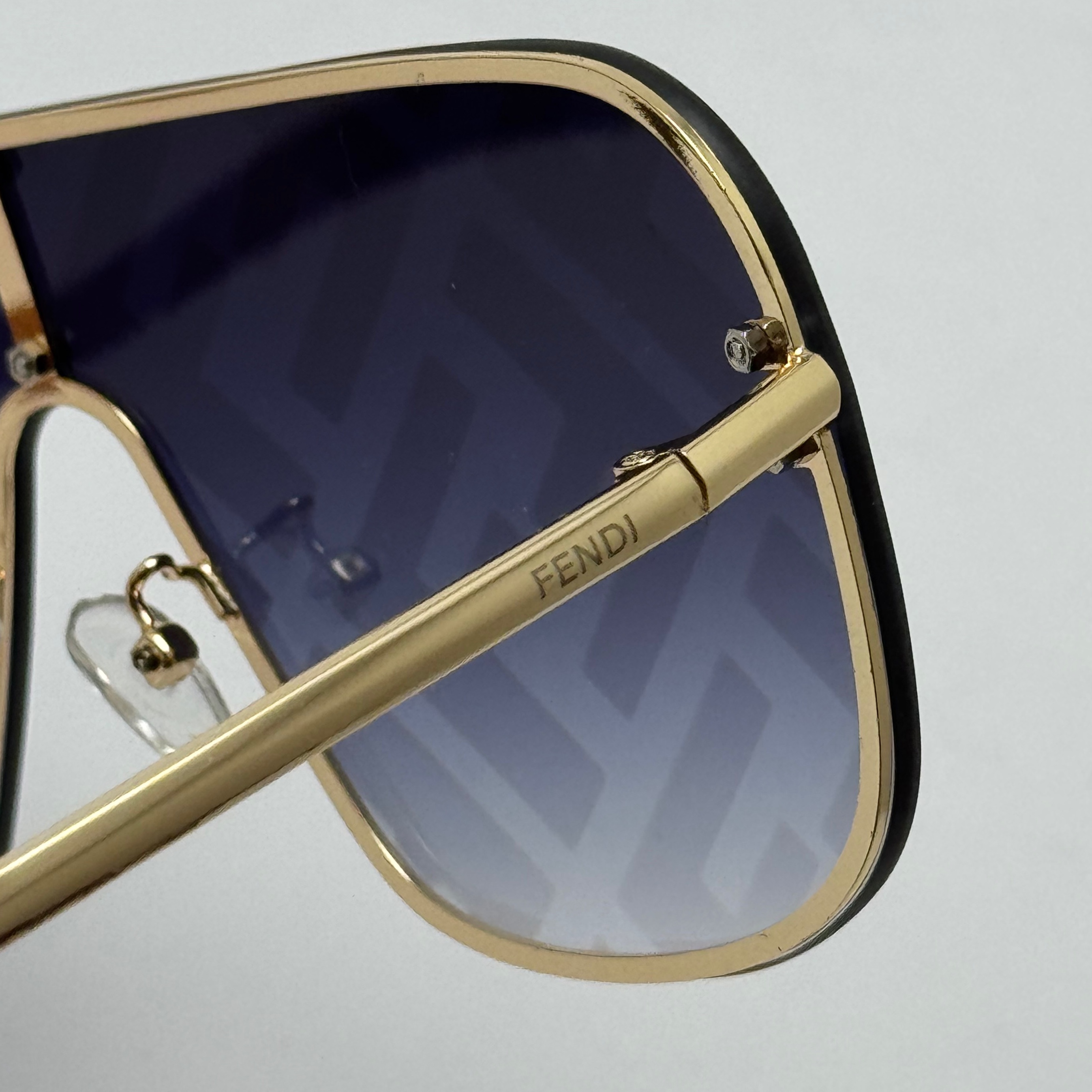 عینک آفتابی فریم لس فندی FENDI مشکی کد 1 (ارسال رایگان)