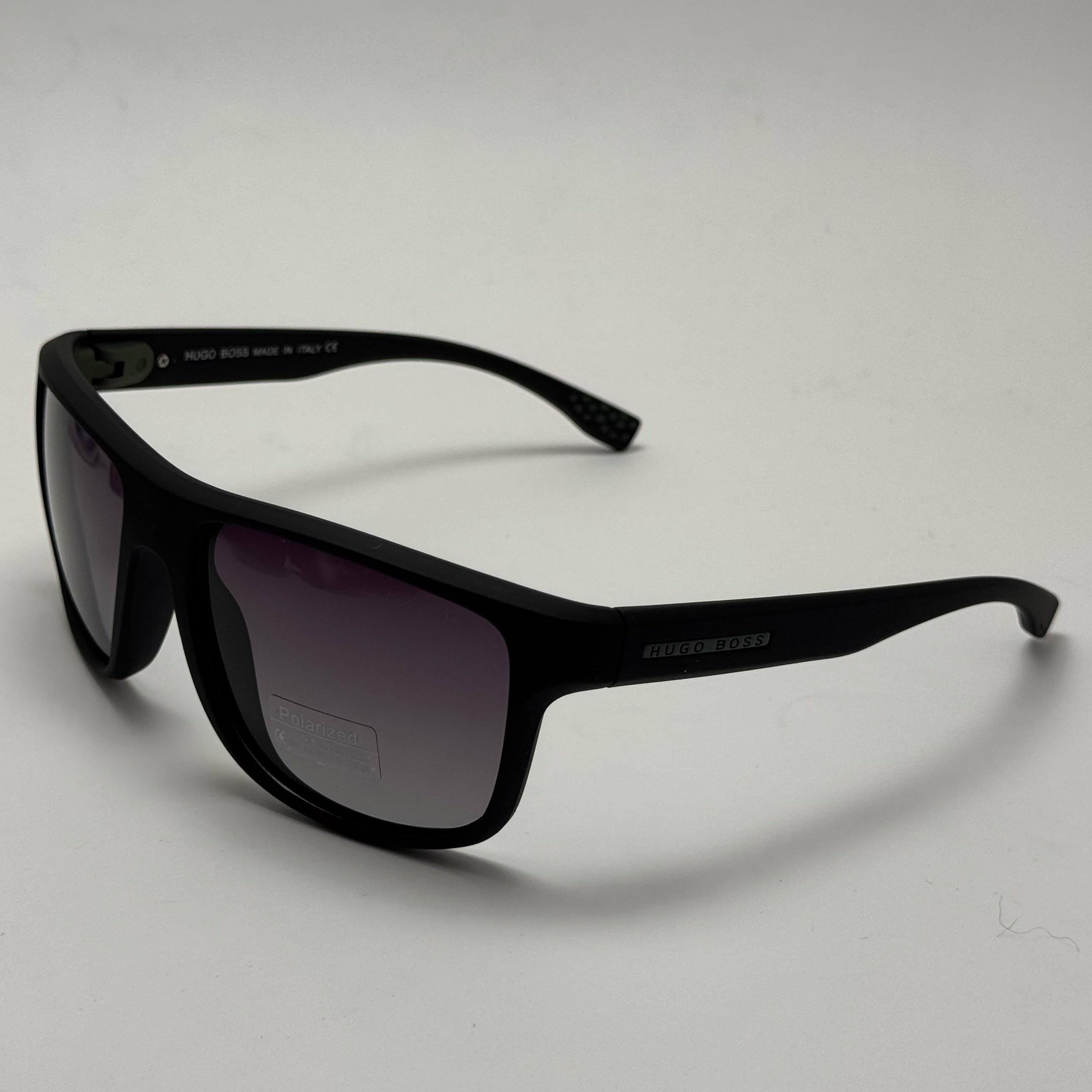 عینک آفتابی پلاریزه هوگو باس HUGO BOSS تمام مشکی کد 2205 - عینک رانندگی (ارسال رایگان)