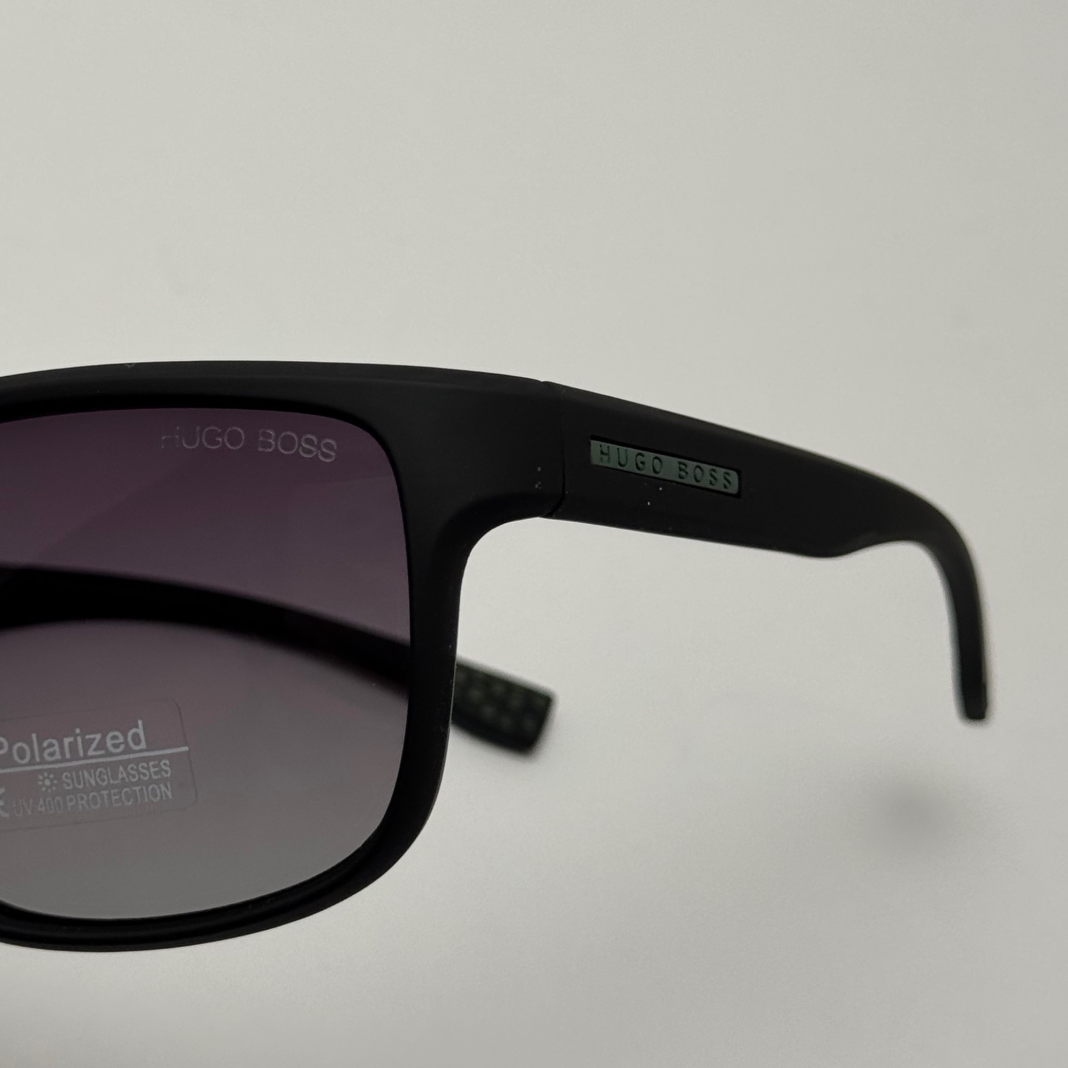 عینک آفتابی پلاریزه هوگو باس HUGO BOSS تمام مشکی کد 2205 - عینک رانندگی (ارسال رایگان)