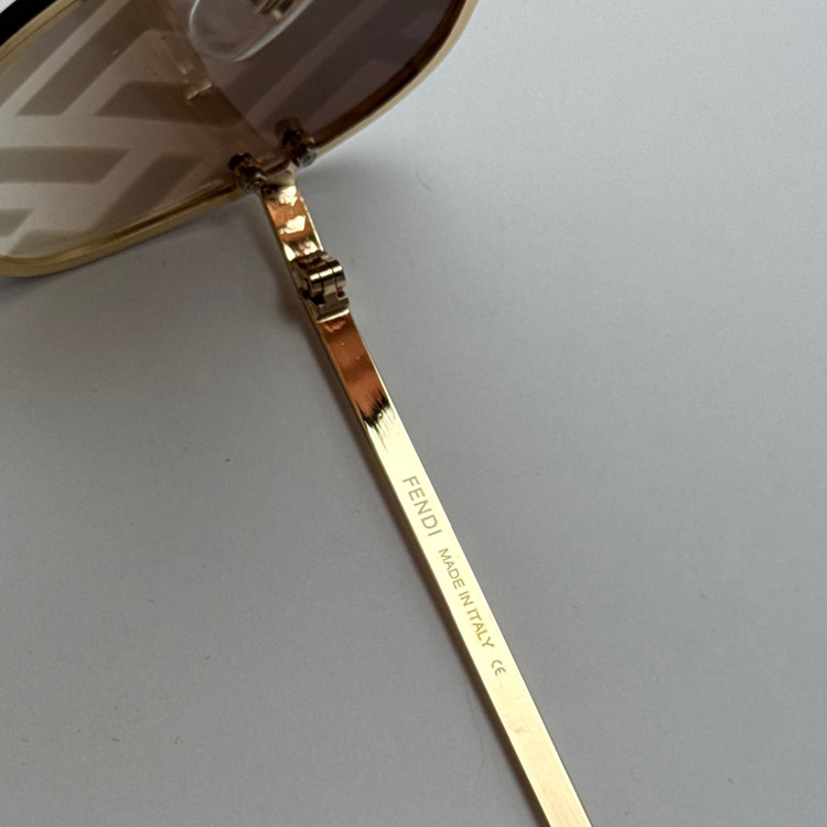 عینک آفتابی فریم لس فندی FENDI قهوه ای کد 1 (ارسال رایگان)