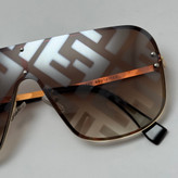 عینک آفتابی فریم لس فندی FENDI قهوه ای کد 1 (ارسال رایگان)