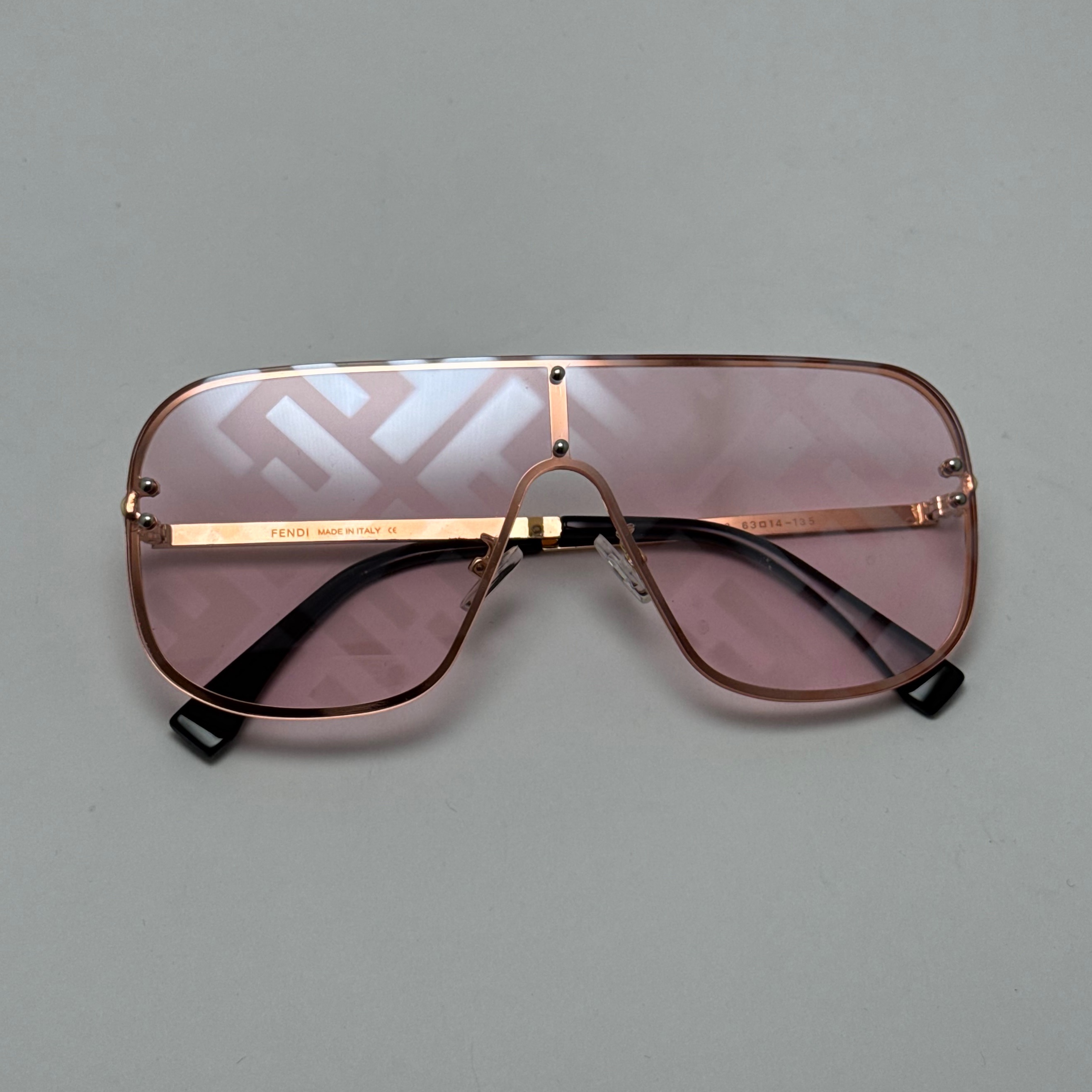 عینک آفتابی و شب فریم لس فندی FENDI صورتی کد 1 (ارسال رایگان)