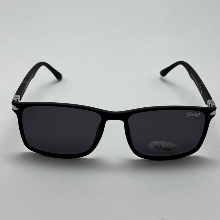 عینک آفتابی پلاریزه پرسول PERSOL مستطیلی لولا فنری کد P 8011 (ارسال رایگان)