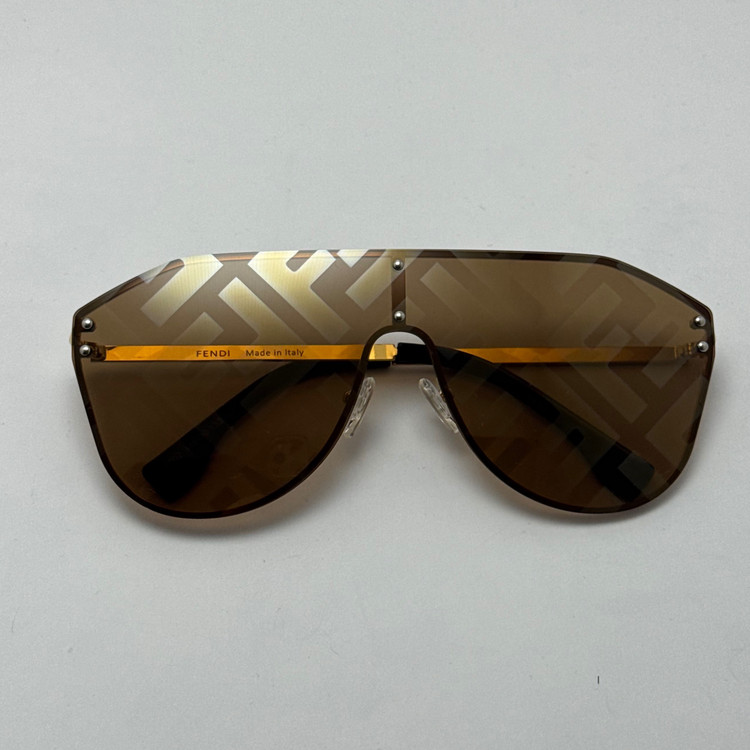 عینک آفتابی و شب فریم لس فندی FENDI قهوه ای کد 2 (ارسال رایگان)
