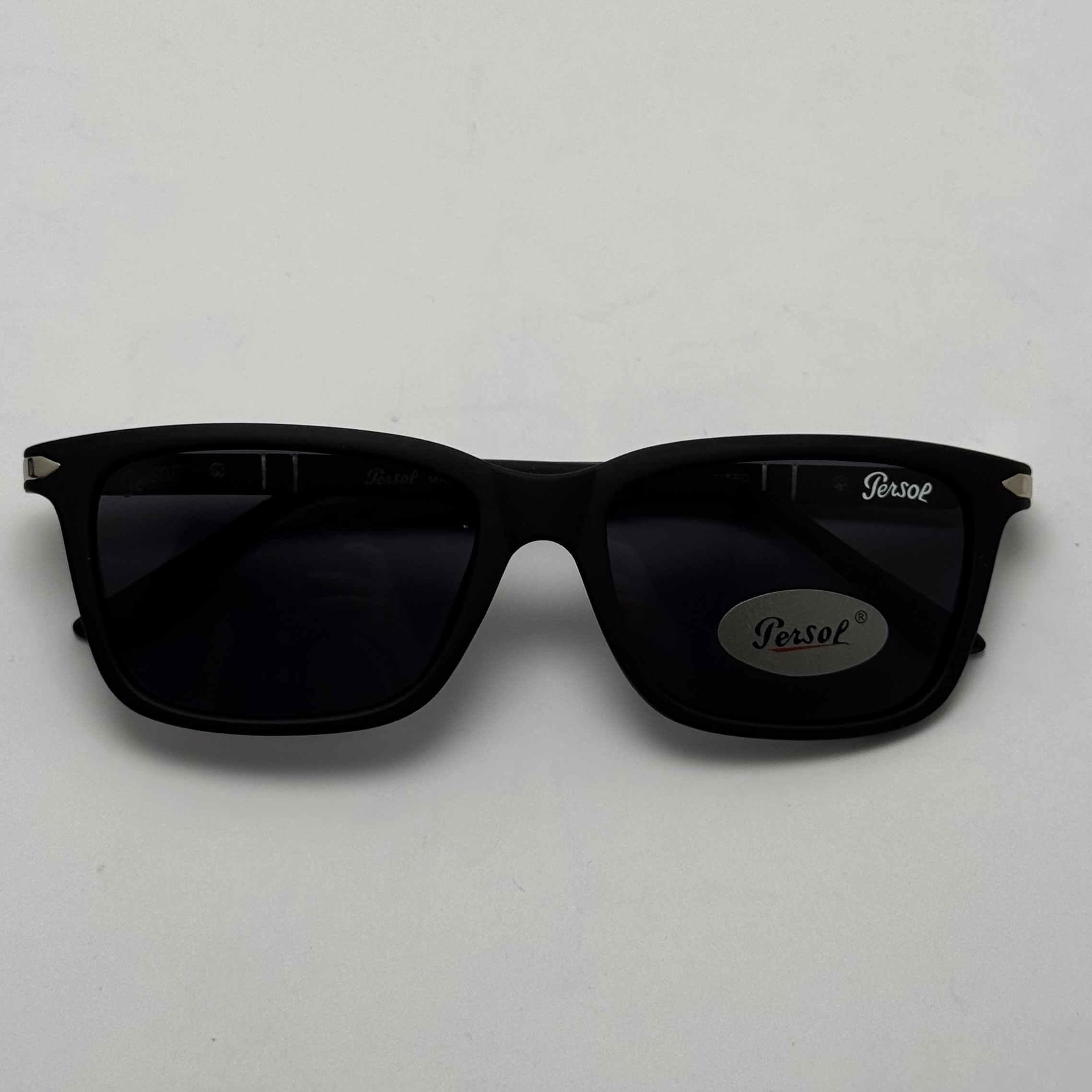 عینک آفتابی پلاریزه پرسول PERSOL مستطیلی لولا فنری کد P 8016 - عینک رانندگی - سایز متوسط (ارسال رایگان)