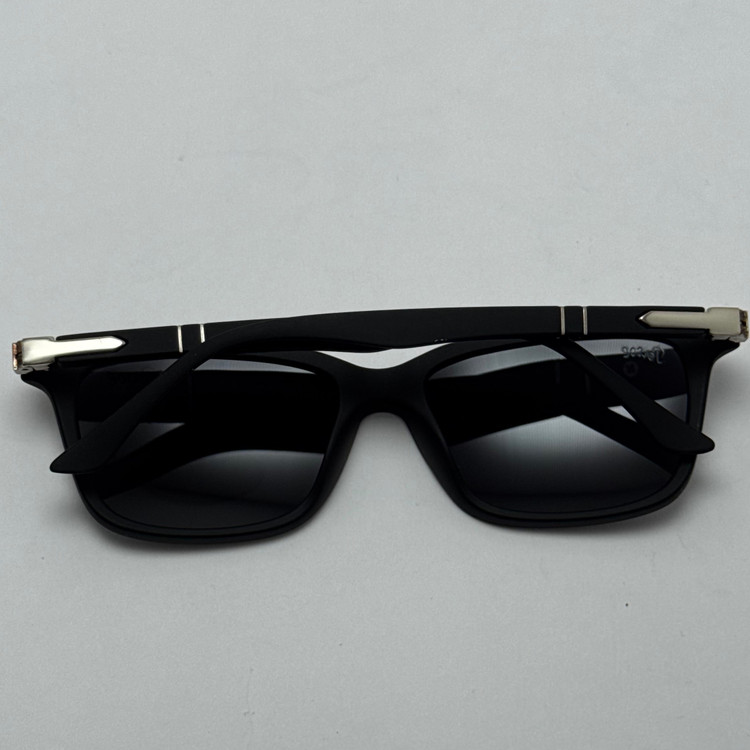 عینک آفتابی پلاریزه پرسول PERSOL مستطیلی لولا فنری کد P 8016 - عینک رانندگی - سایز متوسط (ارسال رایگان)