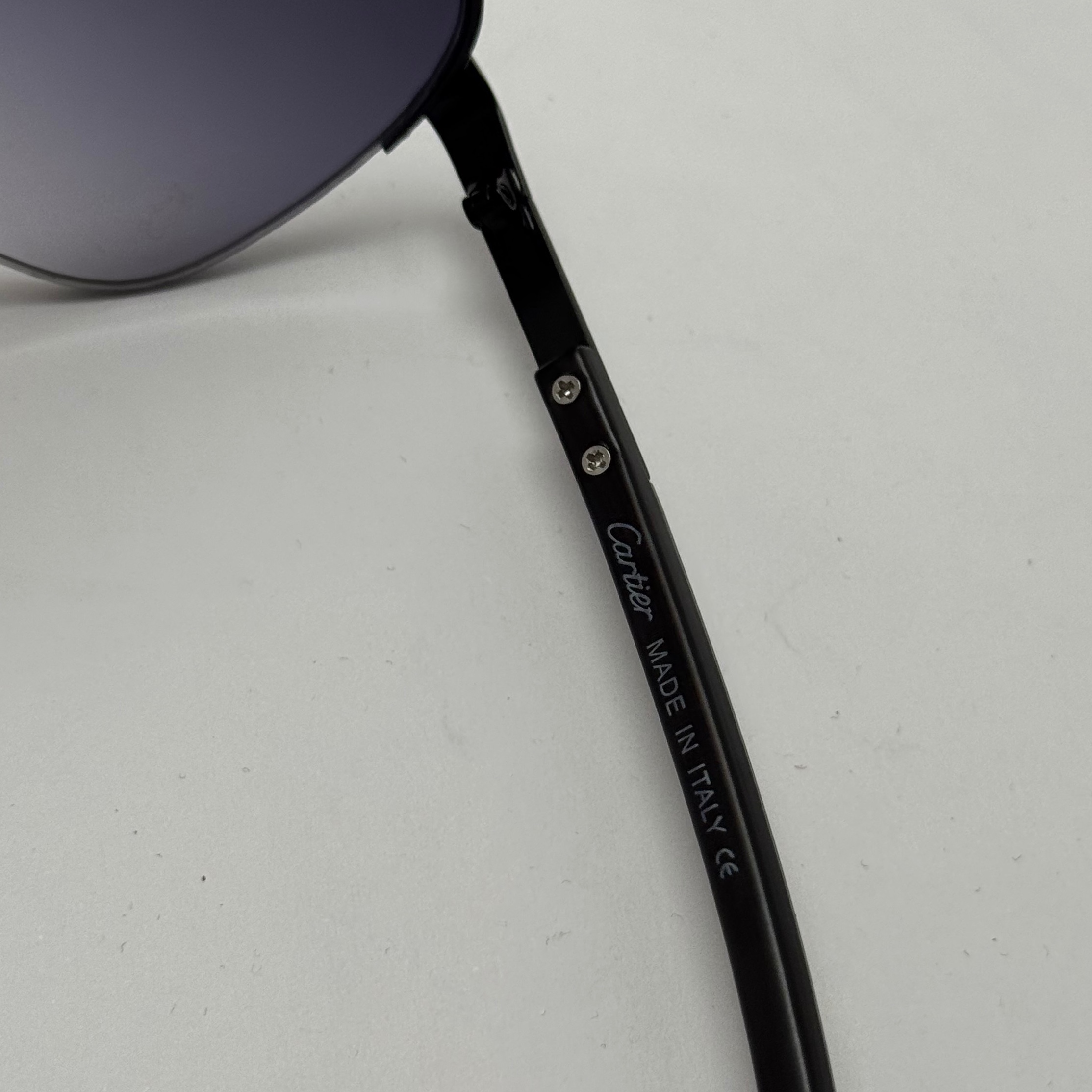 عینک آفتابی مردانه کارتیر Cartier مدل Santos تمام مشکی (ارسال رایگان)