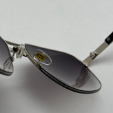 عینک آفتابی مردانه کارتیر Cartier مدل Santos مشکی نقره ای (ارسال رایگان)