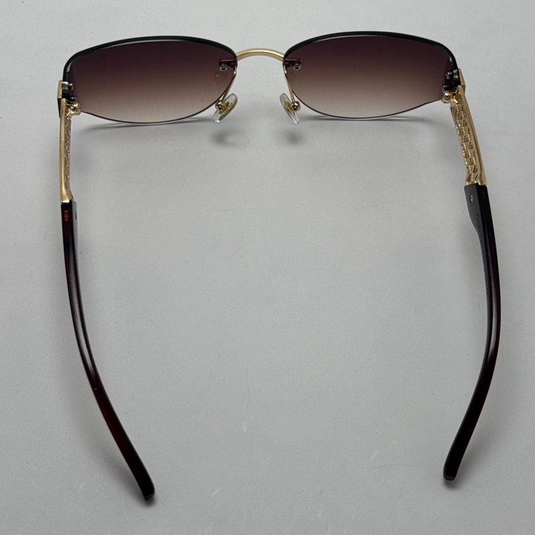 عینک آفتابی فیلیپ پلین Philip Plein مدل Luxury Shield فریم لس قهوه ای - لنز UV400 (ارسال رایگان)