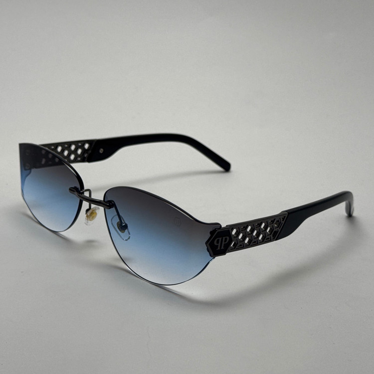 عینک آفتابی فیلیپ پلین Philip Plein مدل Luxury Shield فریم لس آبی - لنز UV400 (ارسال رایگان)