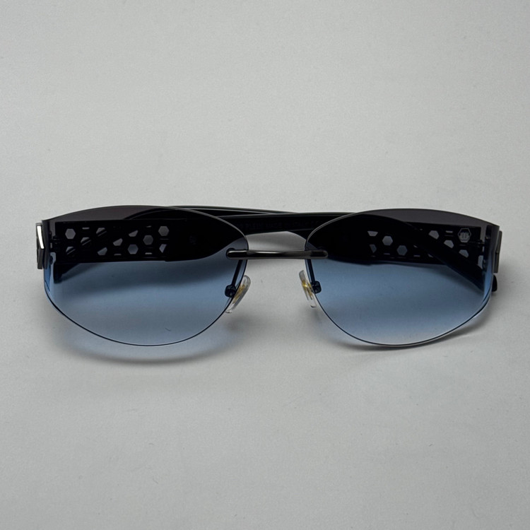 عینک آفتابی فیلیپ پلین Philip Plein مدل Luxury Shield فریم لس آبی - لنز UV400 (ارسال رایگان)