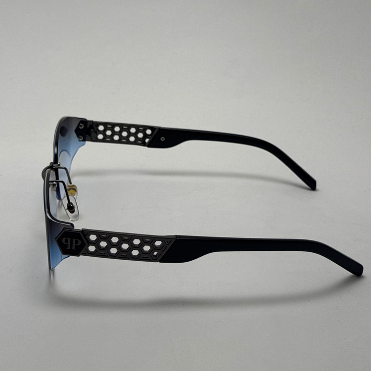 عینک آفتابی فیلیپ پلین Philip Plein مدل Luxury Shield فریم لس آبی - لنز UV400 (ارسال رایگان)