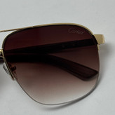 عینک آفتابی مردانه کارتیر Cartier مدل Santos قهوه ای (ارسال رایگان)