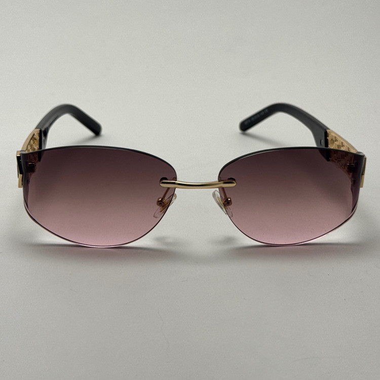 عینک آفتابی فیلیپ پلین Philip Plein مدل Luxury Shield فریم لس بنفش صورتی - لنز UV400 (ارسال رایگان)
