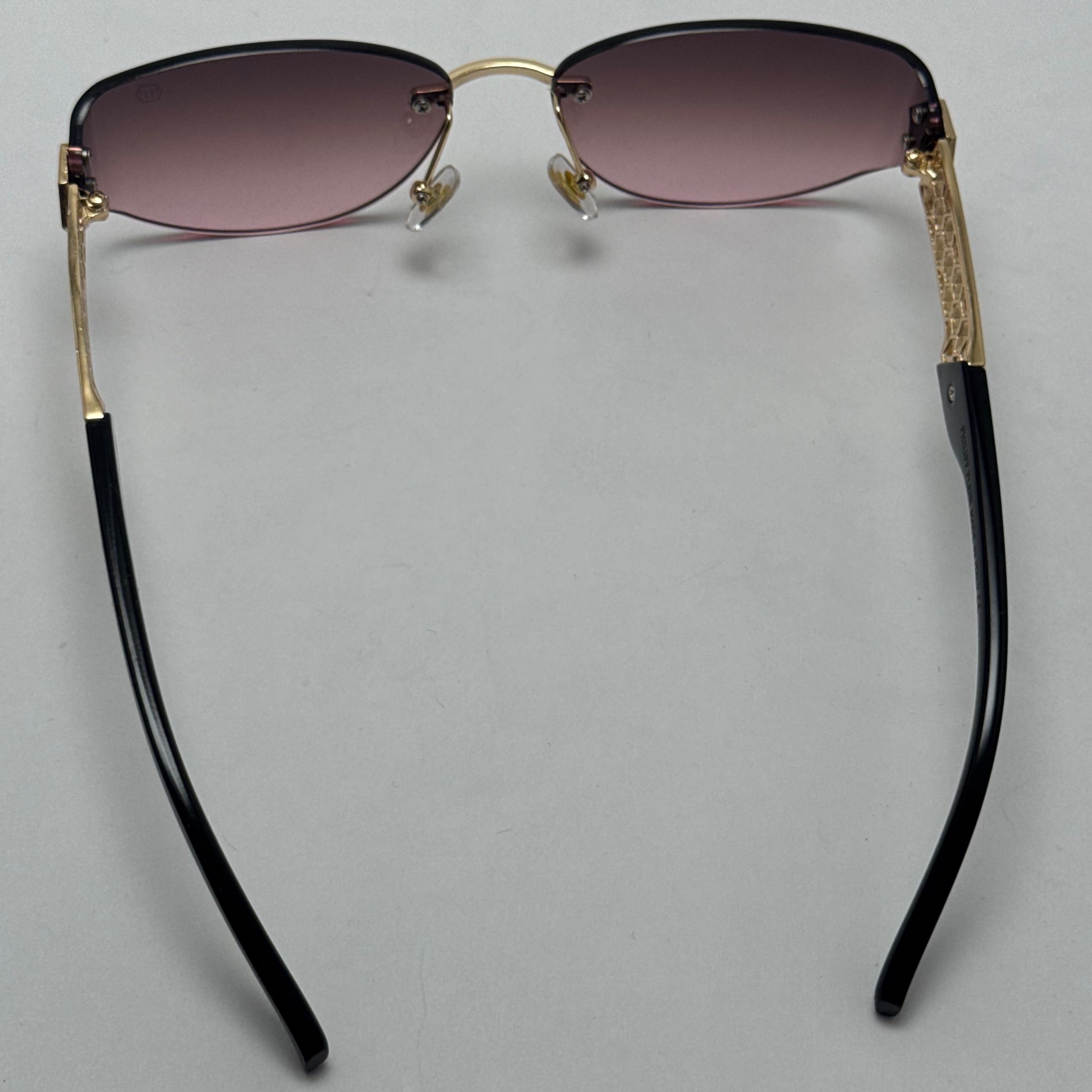 عینک آفتابی فیلیپ پلین Philip Plein مدل Luxury Shield فریم لس بنفش صورتی - لنز UV400 (ارسال رایگان)
