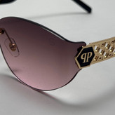 عینک آفتابی فیلیپ پلین Philip Plein مدل Luxury Shield فریم لس بنفش صورتی - لنز UV400 (ارسال رایگان)
