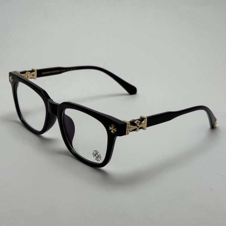 عینک بلوکات کروم هارتز مشکی طلایی Chrome Hearts 2273 با پک کامل کروم هارتز - کیفیت مستر (ارسال رایگان)