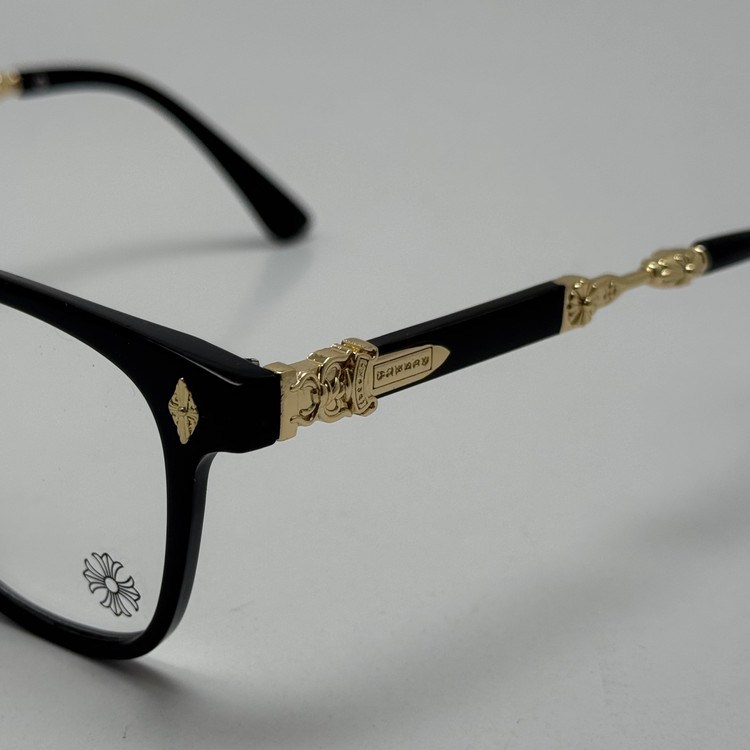 عینک بلوکات کروم هارتز مشکی طلایی Chrome Hearts 2272 - کیفیت مستر (ارسال رایگان)