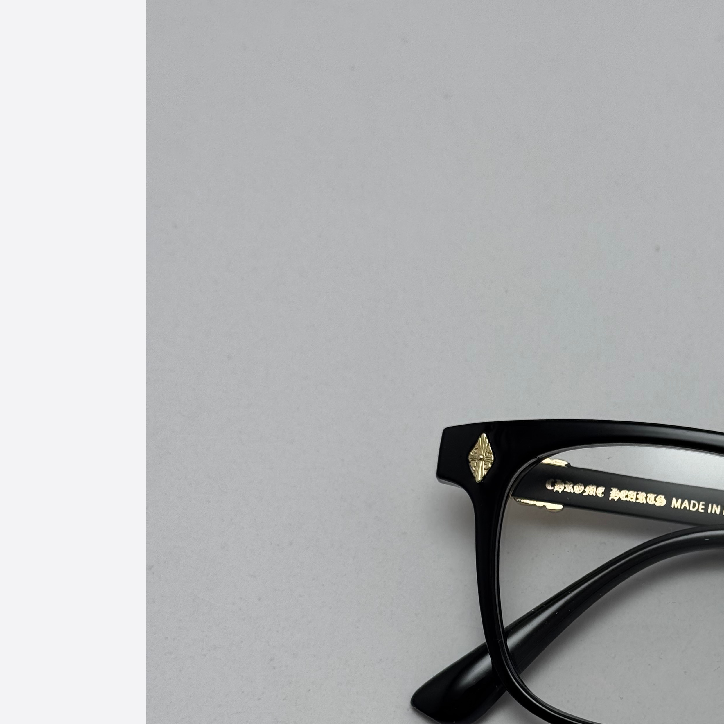 عینک بلوکات کروم هارتز مشکی طلایی Chrome Hearts 2272 - کیفیت مستر (ارسال رایگان)